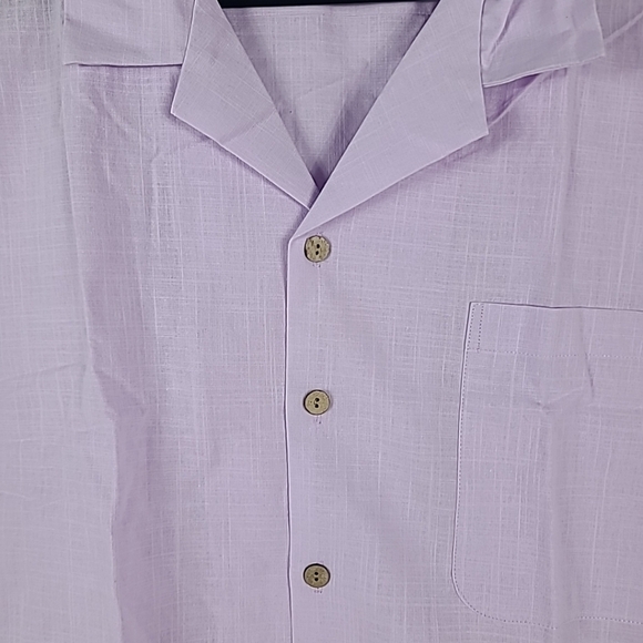 NEW Flex Men's Luxury Collection Designed in Italy Short Sleeve Purple Shirt 4XL - Picture 2 of 8